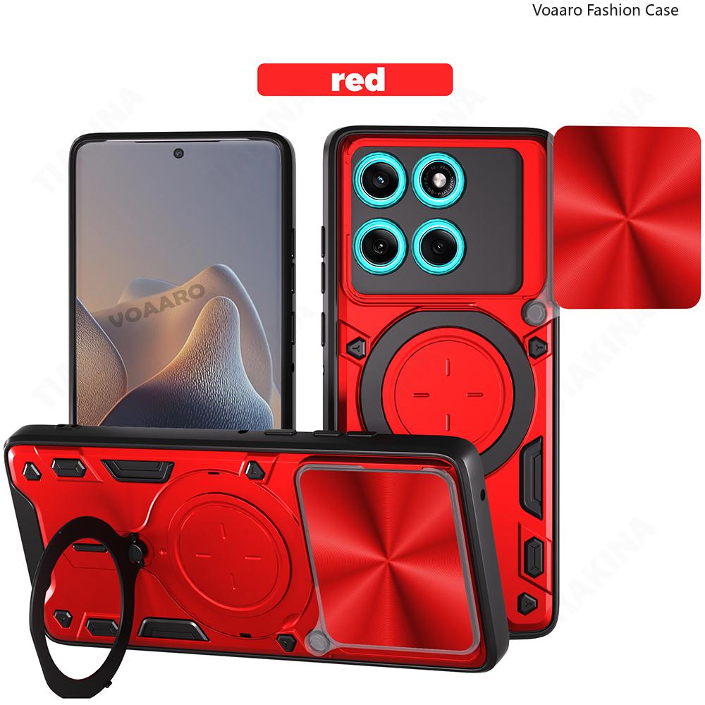 Slide Lens Push Window Armor Funda for Motorola Moto Edge 60 Fusion 5G Case for Motorola Edge 60 Case Magnetic Ring Stand Cover