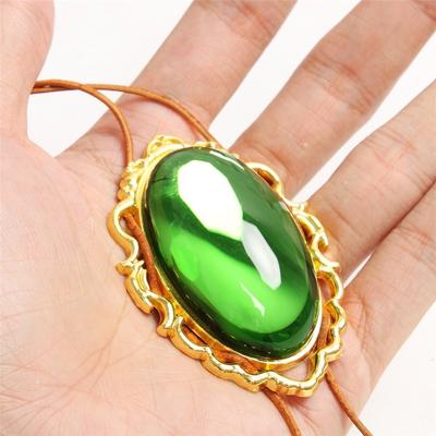Anime Violet Evergarden Cosplay Necklace Pendant Green Diamond Jade Jewelry Fans Collection