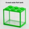 Aquarium Mini Fish Tank Reptile Pet Led Light Box Stackable Aquarium Cylinder Landscape Seaweed For Home Office Decoration