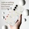 For Samsung Galaxy A17 5G Case White Feathers Pattern Printing Straight Edge TPU Phone Back Cover