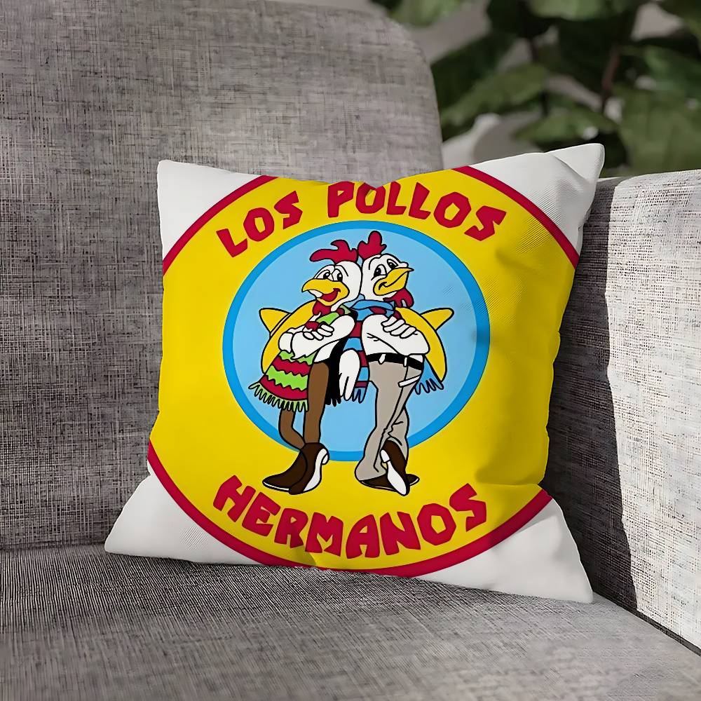 L-Los P-Pollos Hermanos Pillow Case For Sofa Decor Car Office Room Printing Cushion Cover Decorations and Protector