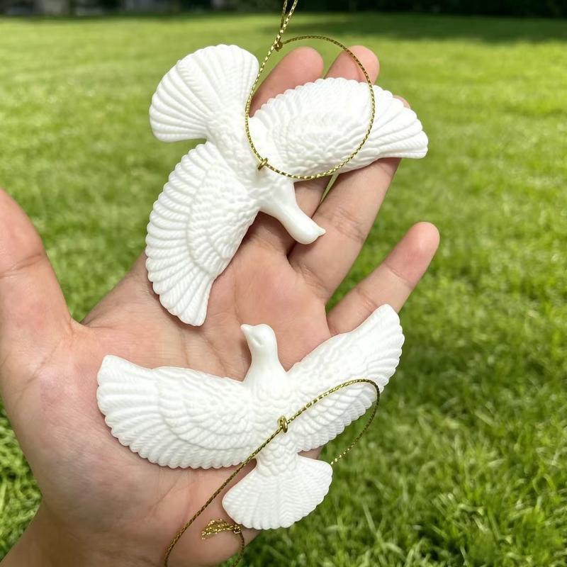 Pigeon Hanging Ornament Friendship Bird Decor Pendant For Thanksgiving Christmas Tree Xmas Home Holiday Decoration Accessory