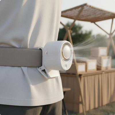 Waist Clip Fan Portable and Lightweight Hands Belt Long Battery Life Individual Cooling Air