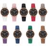 Fashion Women Watch Matte Leather Strap Wristwatch Quartz Watches for Women Gift