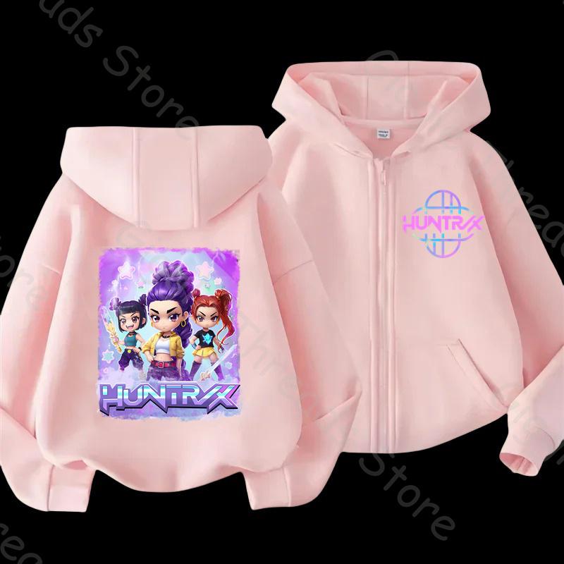 Fantastischer K-POP Dämonenjäger Kinder Zip-Up Hoodie 2025. Gemütliche Cartoon-Jacke für alle Kinder, Jungen und Mädchen. Weltweiter Favorit