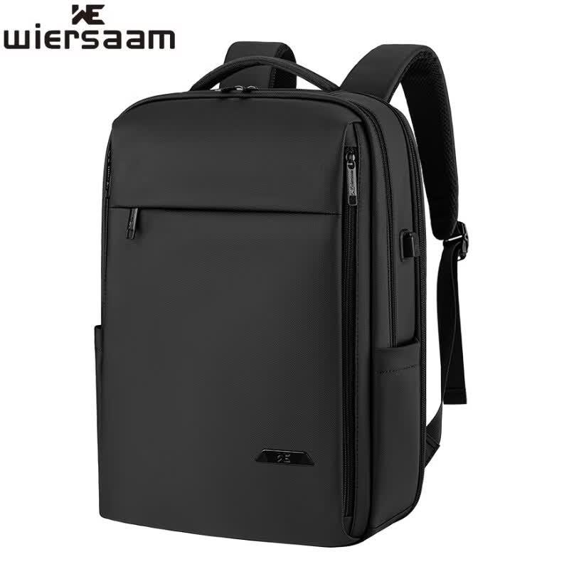 WIERSAAM Men s Lightweight Business Anti-theft Laptop Backpack