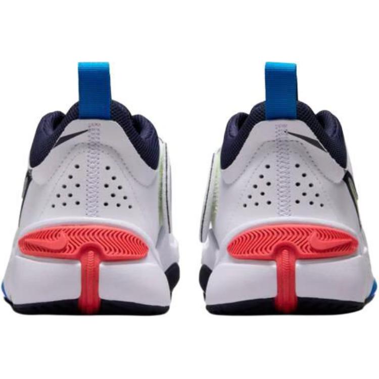 Nike Team Hustle D11 GS White Photo Blue Light Lemon Twist Kids Sneakers Bright-Crimson DV8996-105