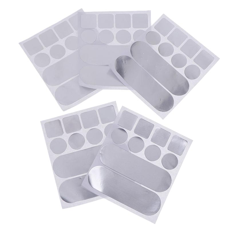 5Pcs Stainless Steel Pot Sticker Self-Adhesive Repair Tape Pot Patches Waterproof High Temperature Resistance Aluminum Foil Tape