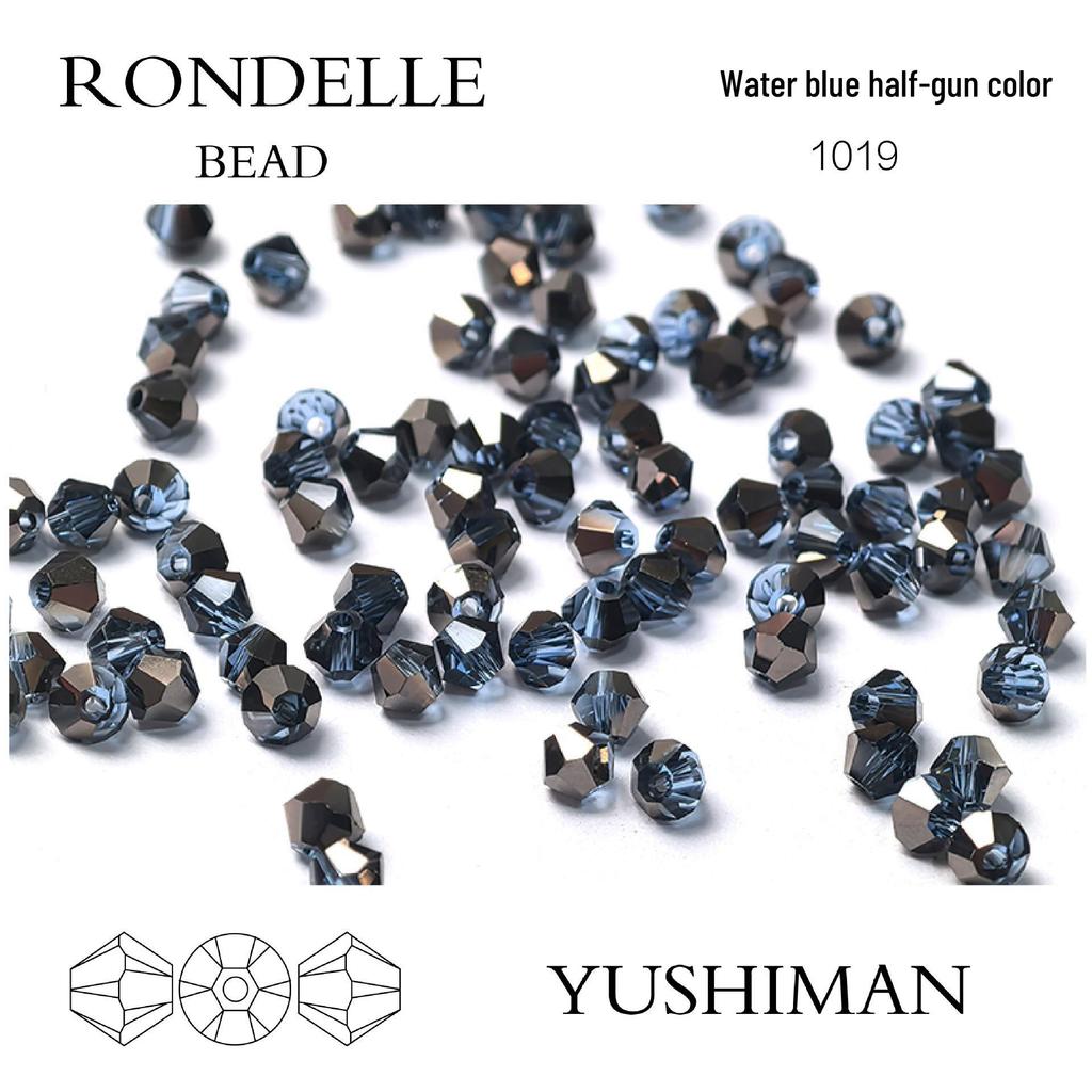 4mm Rhombus Beads - 200 Czech Quality Double Crimp Top Beads for DIY, Shuttle Weaving, and Embroidery