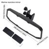 Heavy Duty Universal Boat Mirror Stainless Steel Jet Ski Mirror Marine Rearview Mirror  Boat