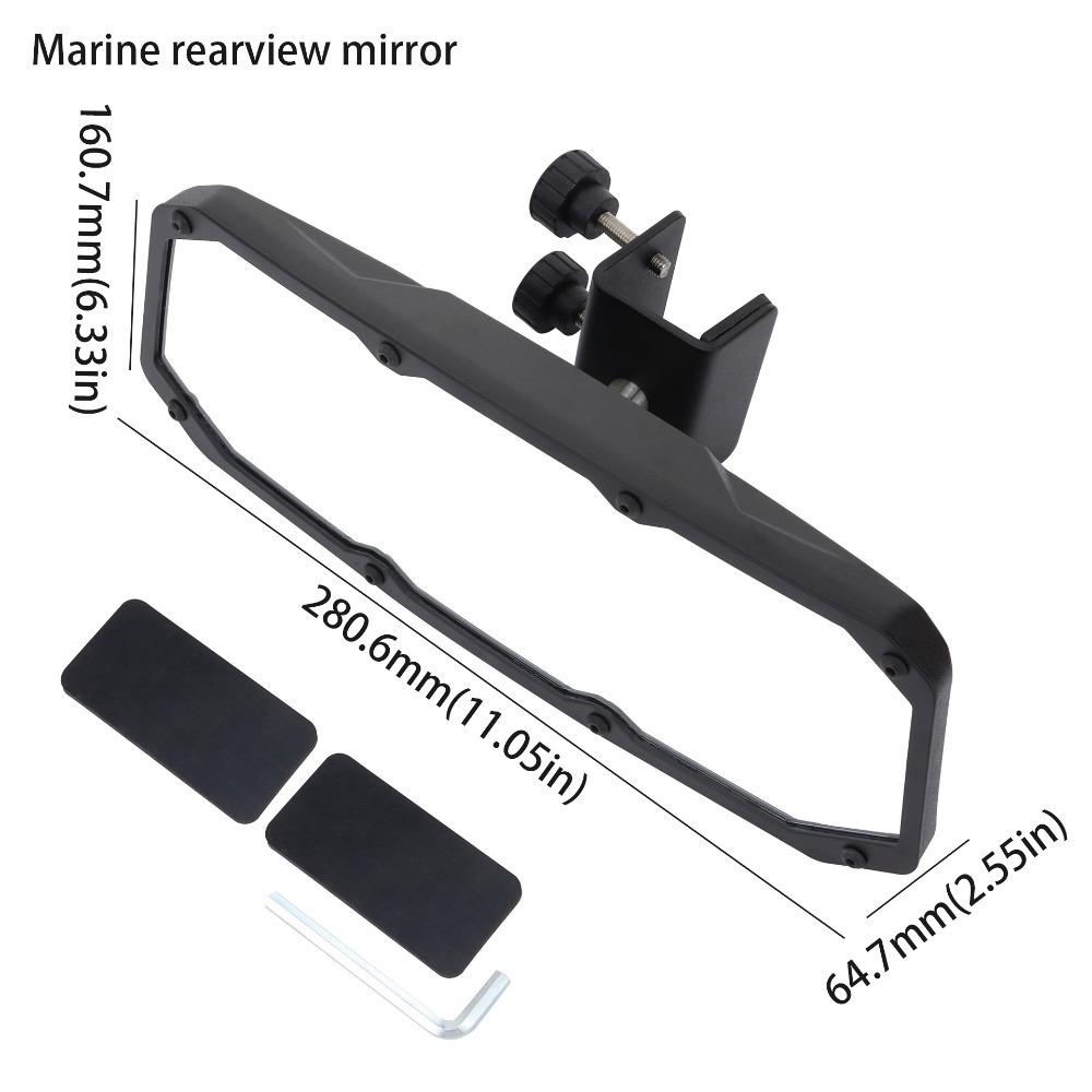 Stainless Steel Marine Rearview Mirror Heavy Duty Jet Ski Mirror PWC Mirror  Yacht