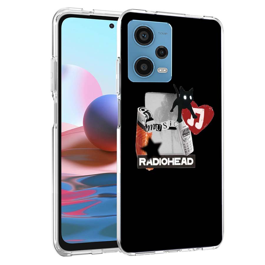 Bnad R-Radiohead Phone Case For Redmi Note 13 12 14 15 Pro Plus 13R 11 11T 11E 11S 10 Pro 10S 9 9S Cover Cell Clear TPU Capa Cas
