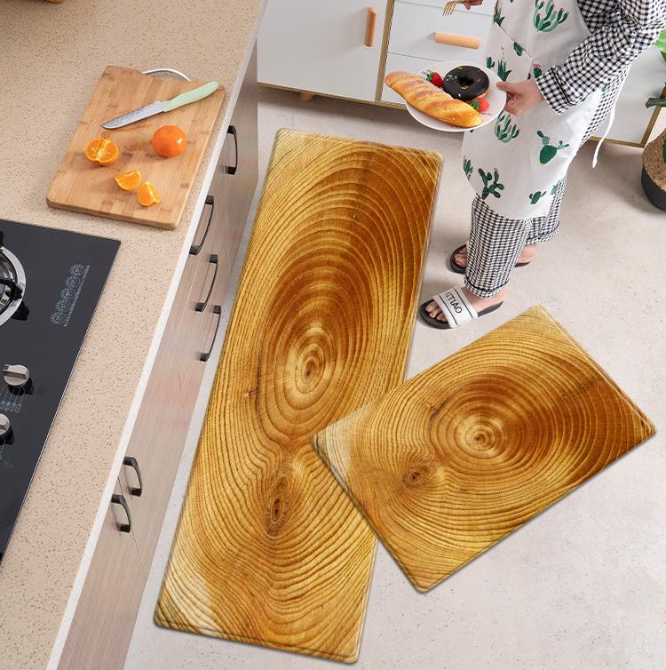 

Кухонные коврики с деревянным принтом для пола, мягкие коврики для ванной, против усталости, для ванной комнаты, гостиной, коврик для коврика для прачечной 40x60cm 1pcs