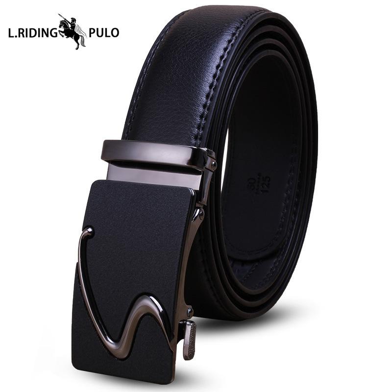 Gürtel Herren High-End Leder Automatikschließe Rindsleder Gürtel Herren Business Herren Hosen Lässig