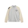 Li Ning Badfive Baseball Jacket Men's Heather Gray Dusty Khaki AJDT625-1