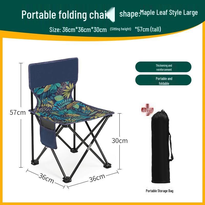 Portable Ultra-Light Folding Camping Chair and Stool for Art, Fishing, and Outdoor Use