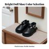 1 Pair BJD Doll Footwear for 1/6 Scale Dolls PU Leather Shoes with Fine Stitching And Low Strap