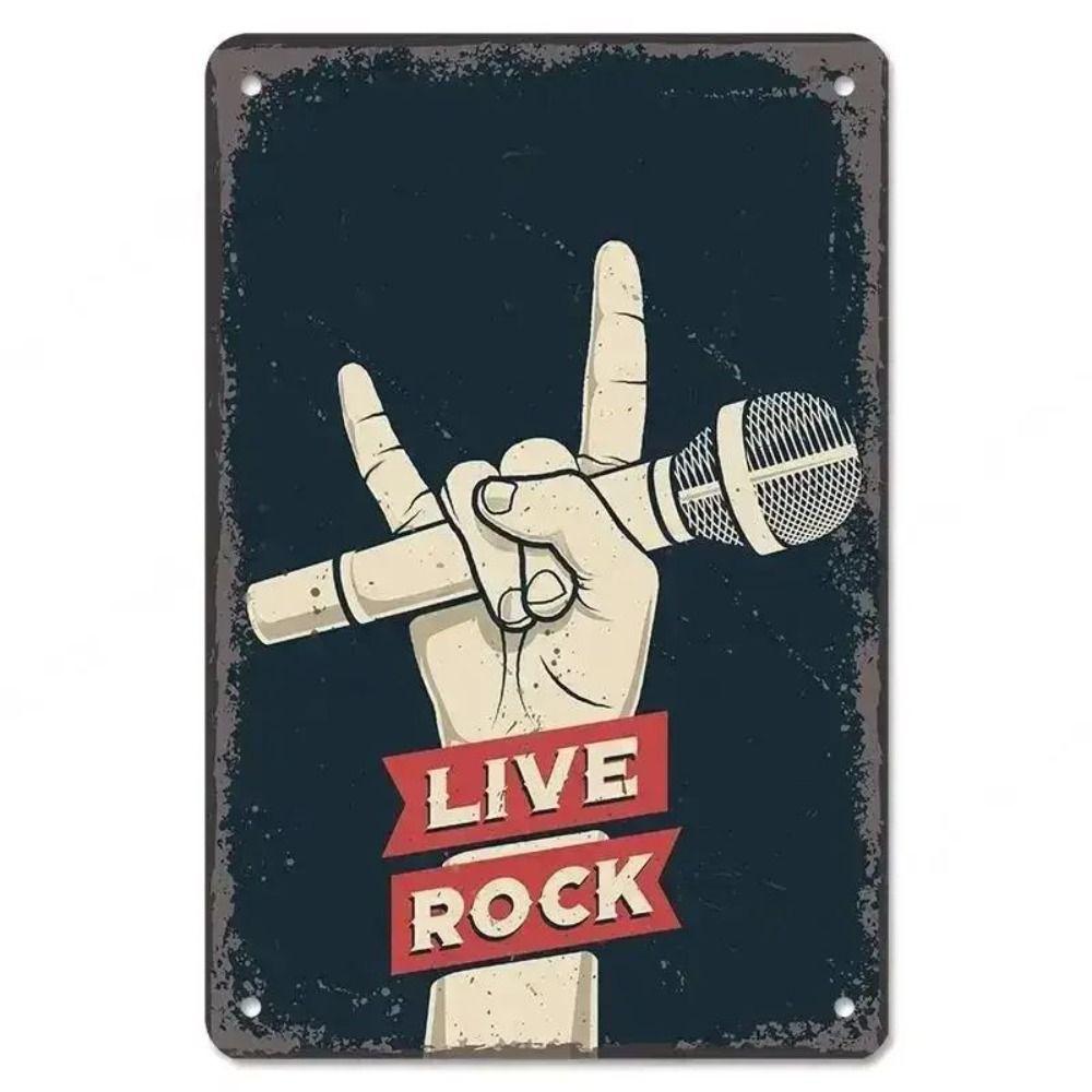 "Let The Music Be Your Master" Music Theme Metal Panel Wall Decor