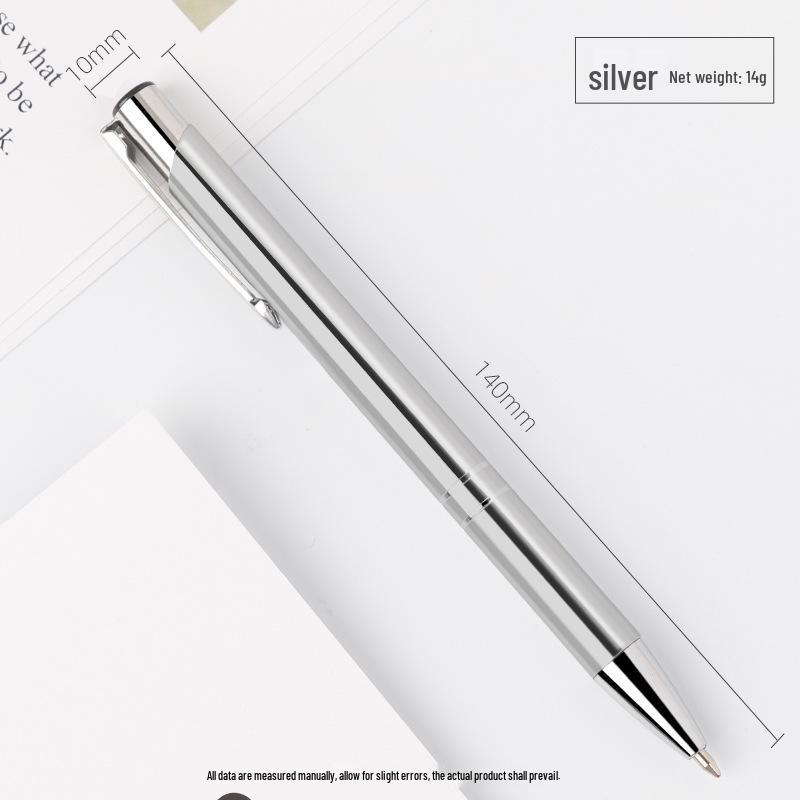 Customized Metal Click Ballpoint Pen with Logo - Oil-Based Ink, Press-Action Design for Promotional Use