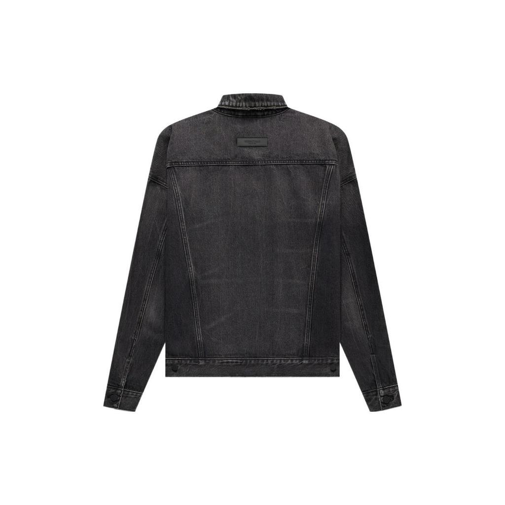 Fear of God Essentials Fall Season Denim Jacket Men Jackets Black FOG-SS22-291
