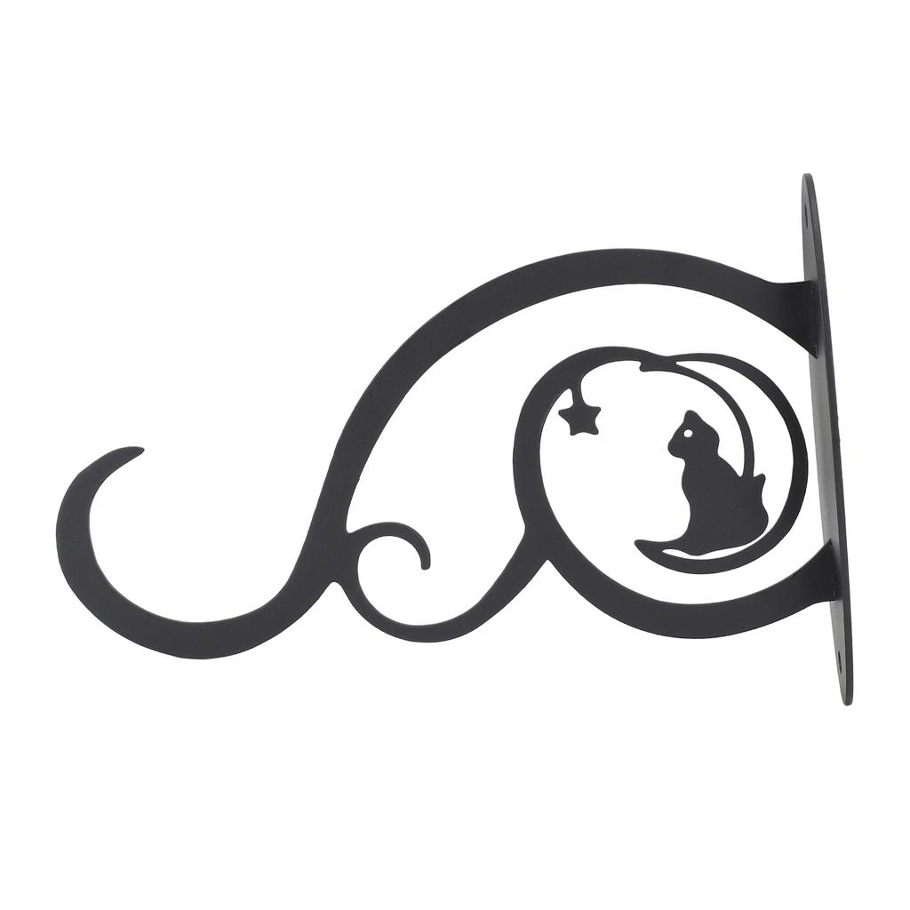 Siding Plant Hook Black Iron Wall Hooks Decorative Plant Hanger for Hanging Plant Bird Feeder Wind