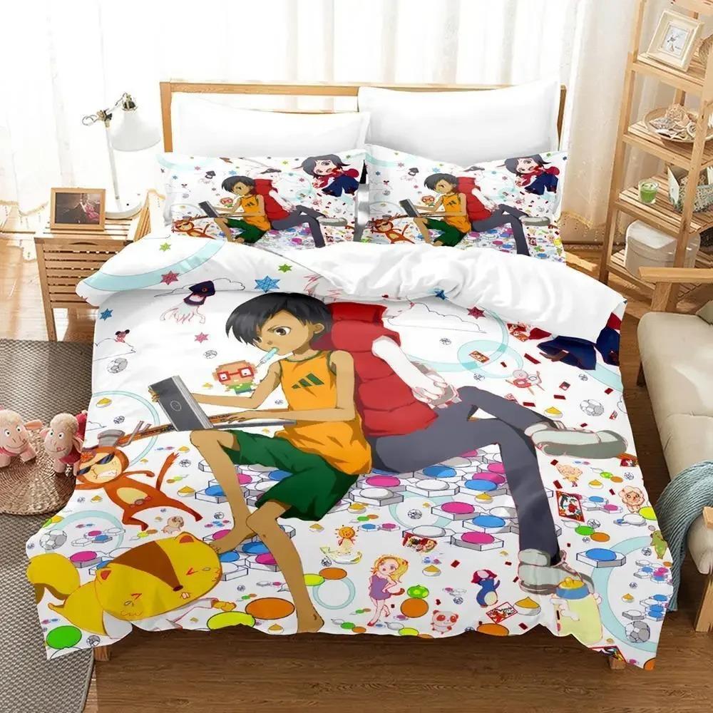 

Новый Летний Набор Постельного Белья Односпальный Полуторный Двуспальный Кинг-сайз Набор для Кровати Взрослый Детский Спальня Комплекты Пододеяльников Прохладный Аниме Набор Простыней 70x133cm 2pcs