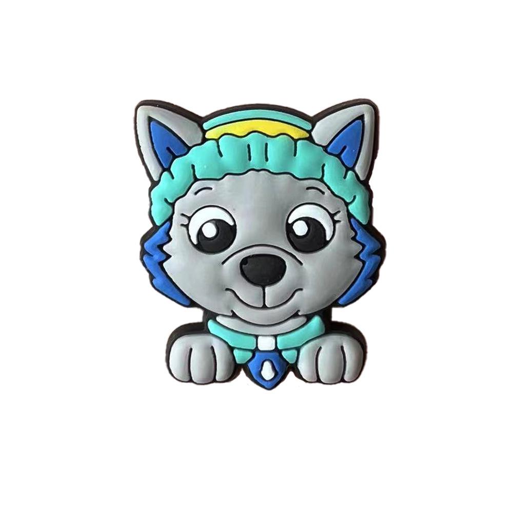 PAW Patrol Flower Clog Shoe Charms: Soft Rubber DIY Accessories
