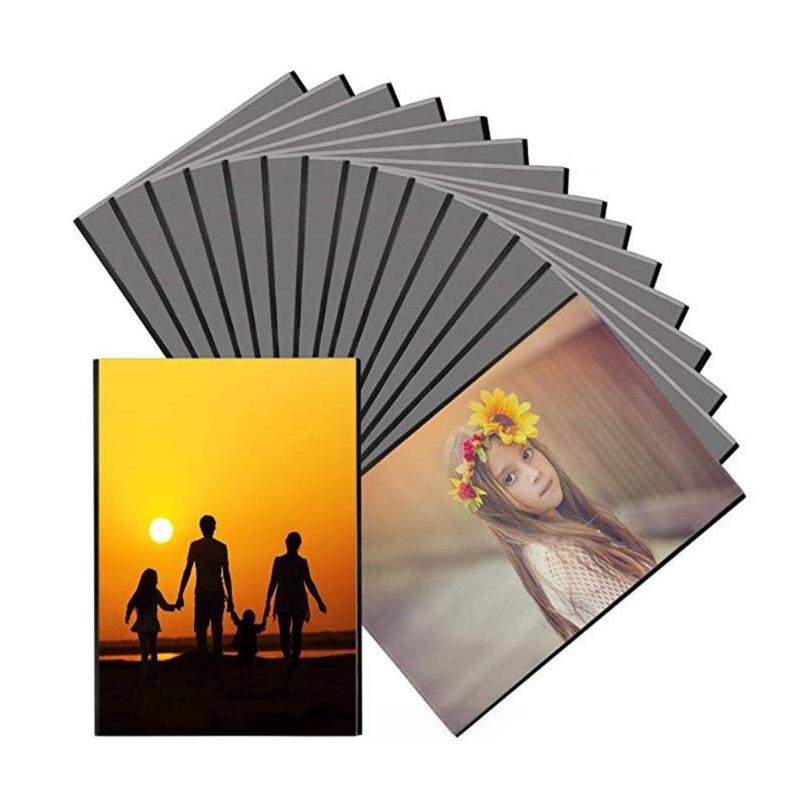 Personalized Magnetic Sticker Ever-changing Photo Frame Blank Inserts DIY Decoration Compatible for Fridge Display 10pcs