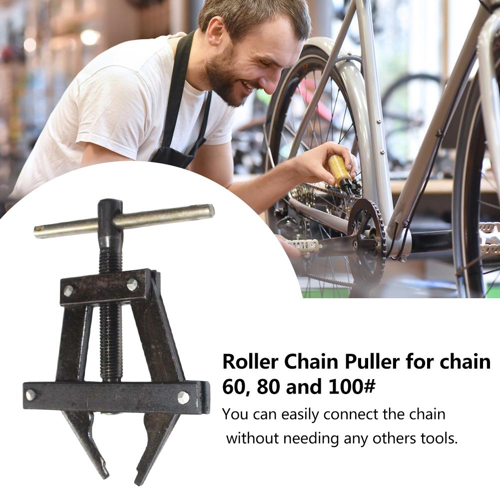 1PC Roller Chain Connecting Puller Holder Bicycle Harvester Saw Chain Tensioner Chain Winder Repair Tool
