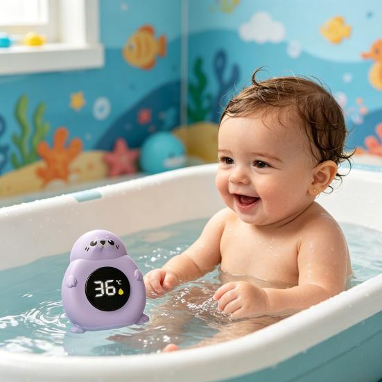 Babyparty Thermometer Sofortablesung LED Digitalanzeige Wassertemperaturthermometer Genaues Badewannenarmatur Temperatur