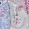 Stylish Acrylic Alloy Keyring Beaded Keychain Accessory for Phones and Purses
