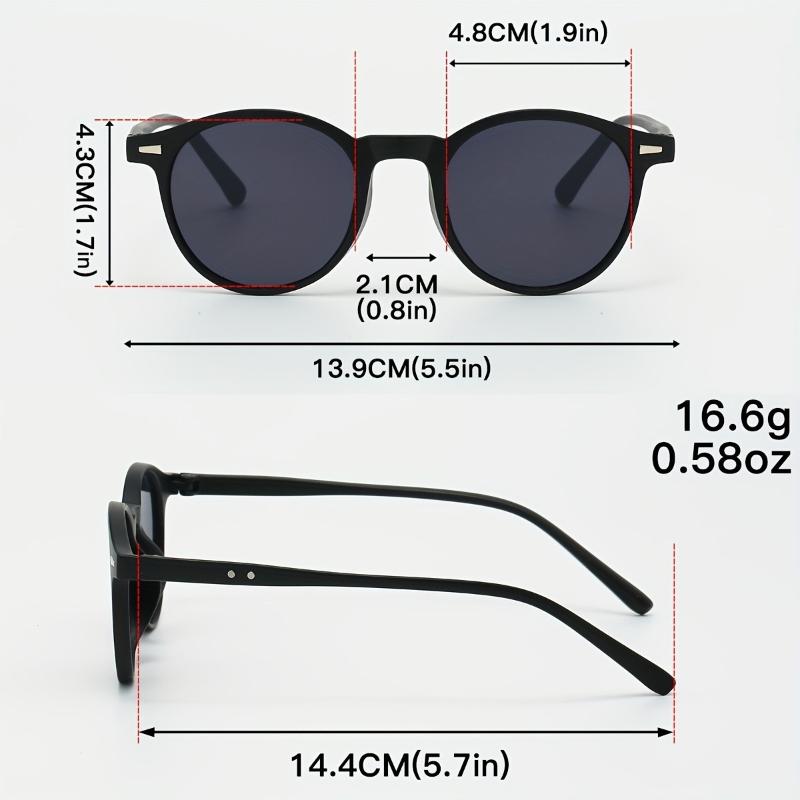 2 Pairs of Small Round Sunglasses Women Cute Skinny Eyewear Men Vintage Sunglasses