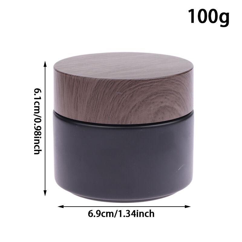 Puste słoiki Mrożone szklane słoiki na kremy Pojemnik kosmetyczny z pokrywką 5-100g Szklana butelka Pojemnik na makijaż Słoiki kosmetyczne podróżne