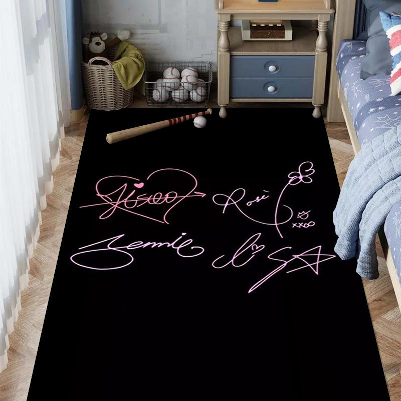 Blackpink Heartbeat Glow Teppichdruck Heimdekoration Schlafsaal Dekoration Zimmer Weihnachtsgeschenke