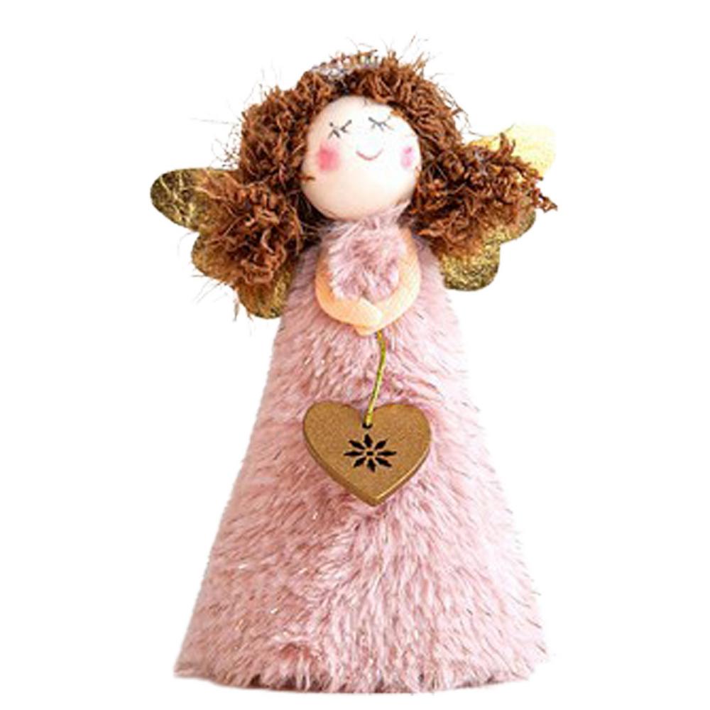 Angel Tree Topper Soft Plush Fabric Angel Doll Christmas Tree Decoration 14cm/5.5inch Fabric Angel Doll Christmas tree top decor
