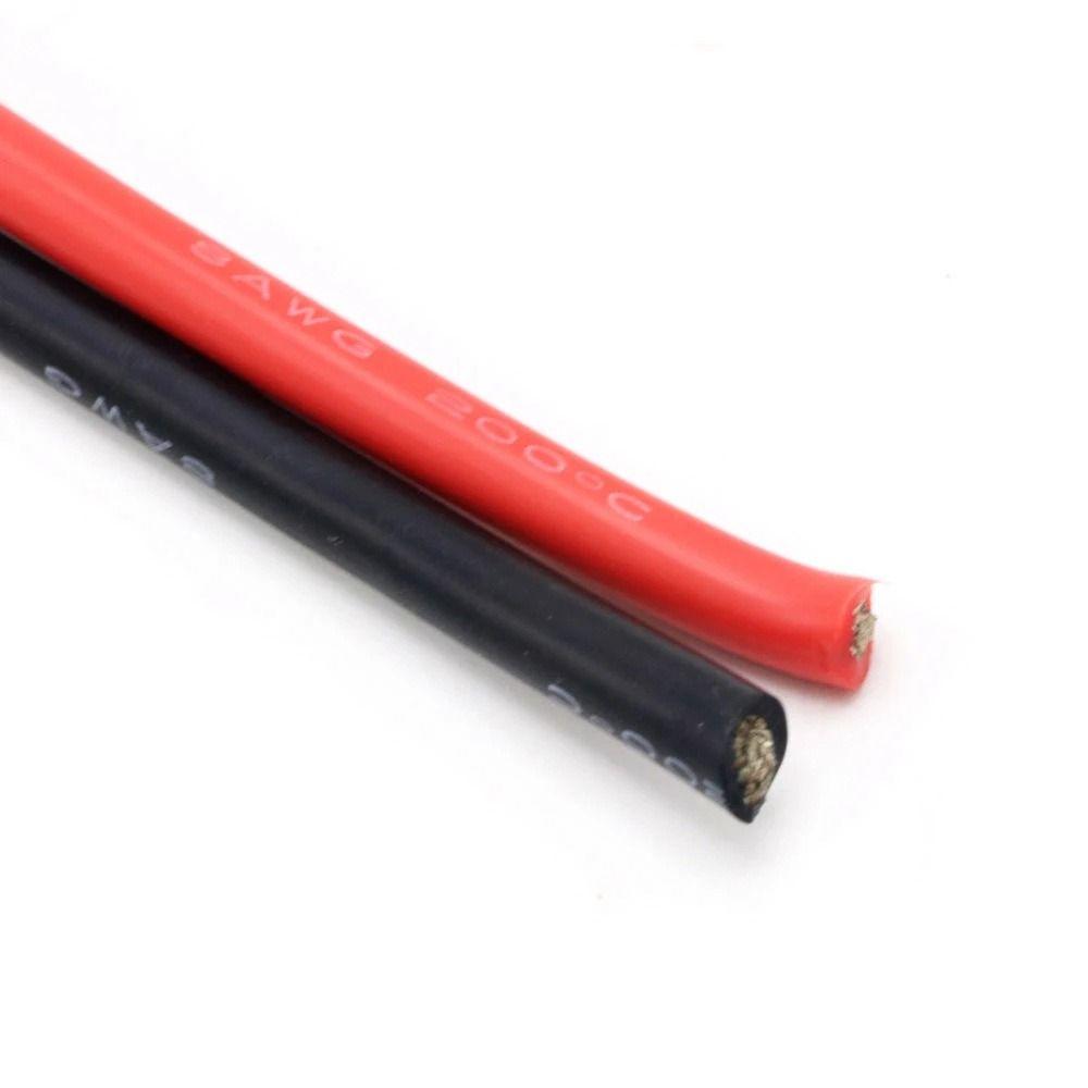 Tinned Copper AWG Electric Wire Solid Cable Universal Soft Silicone Cable Red Black Heat Resistant The Hook Up Assorted Wire Set