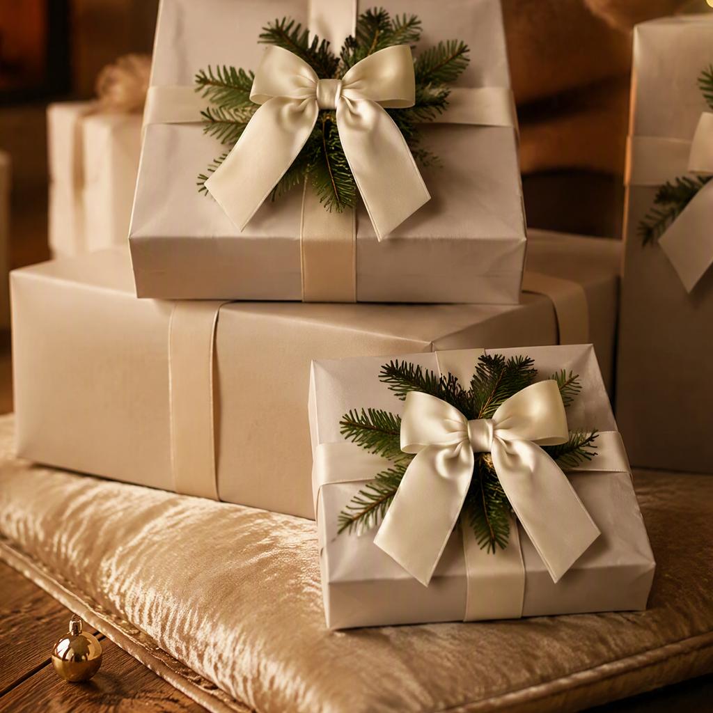 Große Schleifen für Geschenkboxen 10 Stück Samt-Weihnachtsschleifen, 11x12,5cm Band-Ornament mit integriertem Kabelbinder Kranzdekorationen Weihnachtsbaum und Box, Festlich