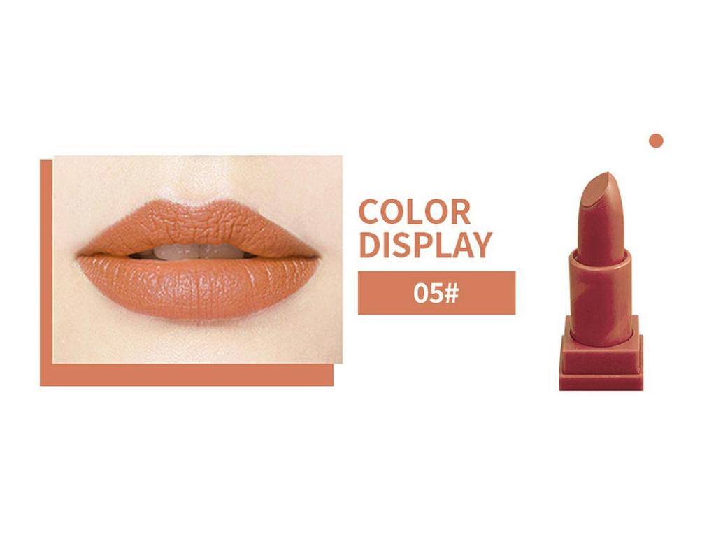 Exclusive Cross-Border Matte Lipstick - Non-Stick, Moisturizing, Full Size