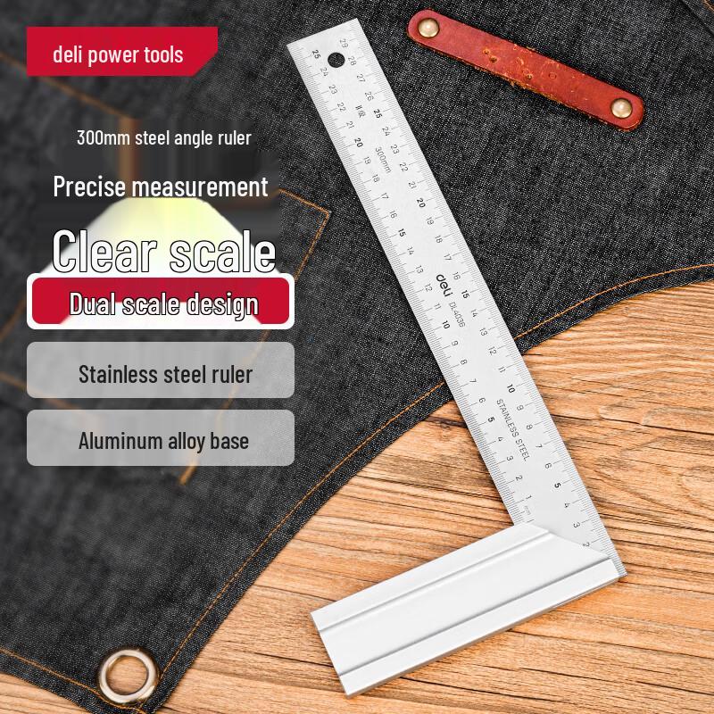 Deli Stainless Steel Measuring Rulers