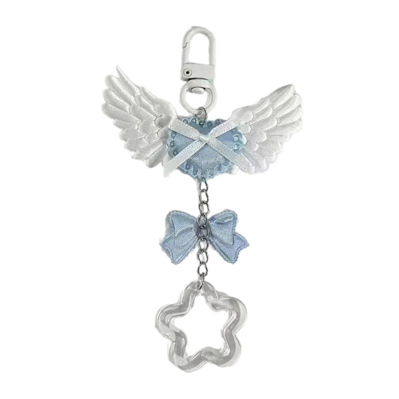 

Bowknot Star Bear Keychain Pendant Lovely Hanging Decoration Bag Pendant