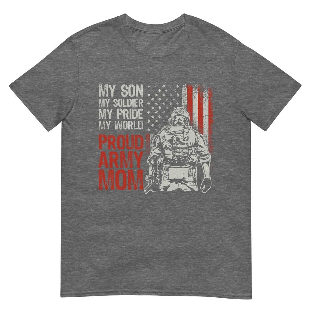 My Son My Soldier Hero Proud Army Mom Us Military Mother TShirt