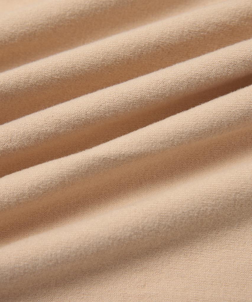 Illedis Half Cutting T-Shirt Beige
