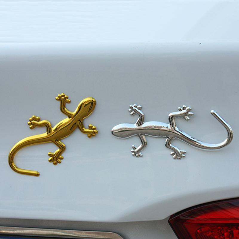 Kreativer Eidechse Gecko Autoaufkleber 3D Metallemblem Abzeichen Auto Motorrad Styling Aufkleber Decals Tier Dekoration Auto Zubehör
