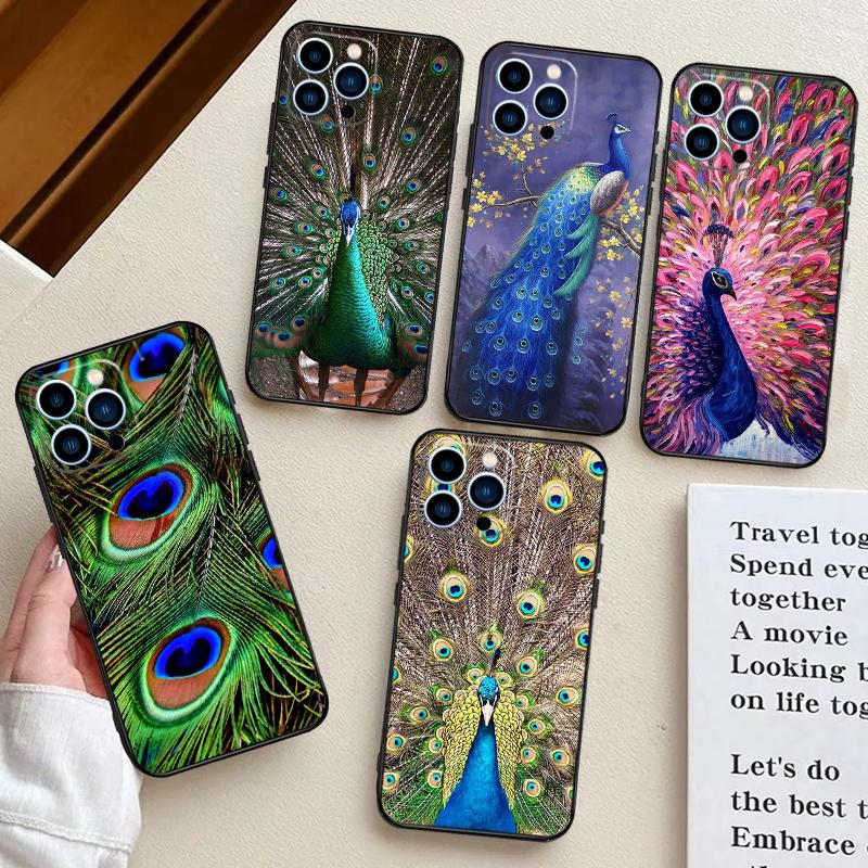Animal Peacock Pattern For Realme GT7 Pro 15 10 11 12 13 14 Pro Plus C67 C65 C63 C61 C55 C53 C51 C35 C75 C71 Case