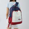 Fresh and high-value backpack girls 2025 new large-capacity junior and high school student schoolbag contrasting color fashionable backpack