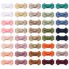 10Pcs/40 Cute Mini Bows Hair Clips for Baby Girls Solid Color Bows Hairpins Barrettes Handmade Headwear Kids Hair Accessories