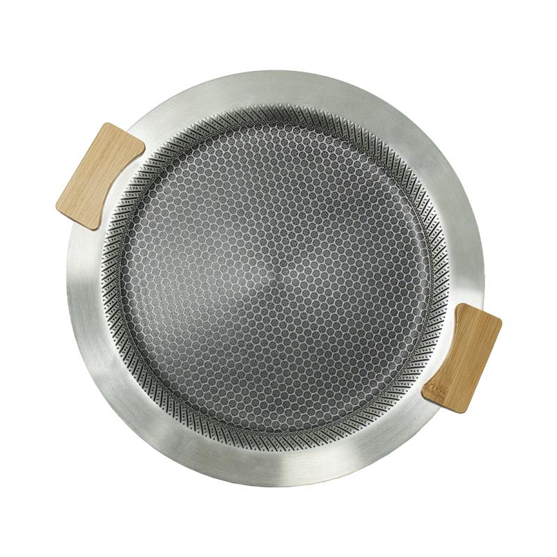 BUERK Portable 304 Stainless Steel Camping Grill Pan