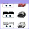 Folie Cartoon Aluminium Auto Windschutzscheibe Sonnenschutz Große Augen Autos Frontscheiben-Visier
