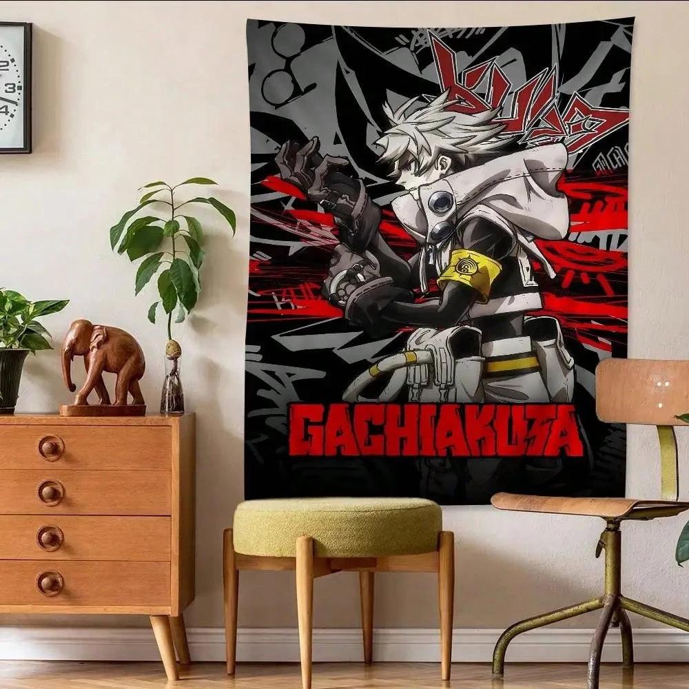 1 Pieza Tapiz Portada de Revista Gachiakuta Tela de Fondo para Colgar en la Pared Para Sala de Estar Dormitorio Decoración del Hogar Retro Anime