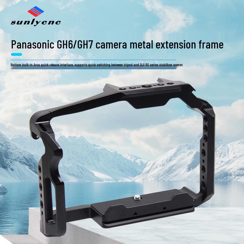

Panasonic GH6/GH7 Mirrorless Camera Vertical Shooting Stabilizer Cage - Photography Accessory 157x55x120 mm